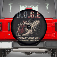 Chainsaw For Bureaucracy Spare Tire Cover Funny DOGE USA Flag
