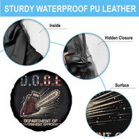 Chainsaw For Bureaucracy Spare Tire Cover Funny DOGE USA Flag