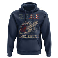 Chainsaw For Bureaucracy Hoodie Funny DOGE USA Flag