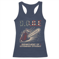 Chainsaw For Bureaucracy Racerback Tank Top Funny DOGE USA Flag