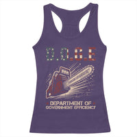 Chainsaw For Bureaucracy Racerback Tank Top Funny DOGE USA Flag