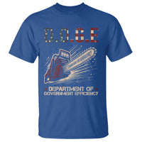 Chainsaw For Bureaucracy T Shirt Funny DOGE USA Flag
