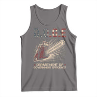 Chainsaw For Bureaucracy Tank Top Funny DOGE USA Flag