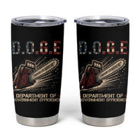 Chainsaw For Bureaucracy Tumbler Cup Funny DOGE USA Flag