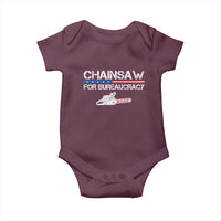 Chainsaw For Bureaucracy Baby Onesie DOGE Department Of Government