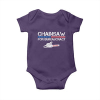 Chainsaw For Bureaucracy Baby Onesie DOGE Department Of Government