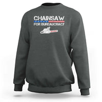 Chainsaw For Bureaucracy Sweatshirt DOGE Department Of Government