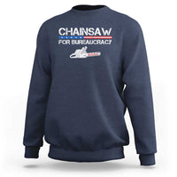 Chainsaw For Bureaucracy Sweatshirt DOGE Department Of Government