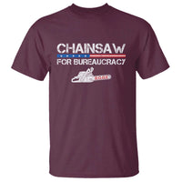 Chainsaw For Bureaucracy T Shirt DOGE Department Of Government