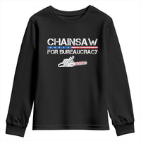 Chainsaw For Bureaucracy Youth Sweatshirt DOGE Department Of Government