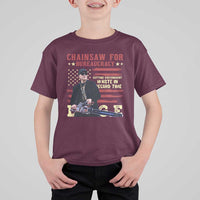Chainsaw For Bureaucracy T Shirt For Kid Cutting Government Waste In Record Time DOGE