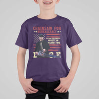 Chainsaw For Bureaucracy T Shirt For Kid Cutting Government Waste In Record Time DOGE