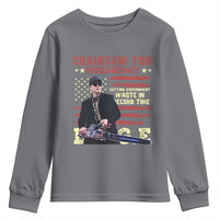 Chainsaw For Bureaucracy Youth Sweatshirt Cutting Government Waste In Record Time DOGE