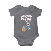 Cute Bunny Fishing Baby Onesie Hooked for Easter Eggs Funny Holiday