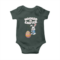 Cute Bunny Fishing Baby Onesie Hooked for Easter Eggs Funny Holiday
