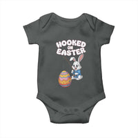 Cute Bunny Fishing Baby Onesie Hooked for Easter Eggs Funny Holiday