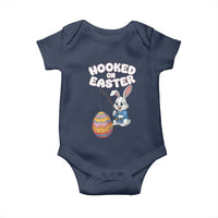 Cute Bunny Fishing Baby Onesie Hooked for Easter Eggs Funny Holiday