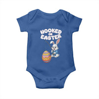 Cute Bunny Fishing Baby Onesie Hooked for Easter Eggs Funny Holiday