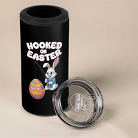 Cute Bunny Fishing 4 in 1 Can Cooler Tumbler Hooked for Easter Eggs Funny Holiday