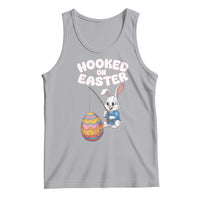 Cute Bunny Fishing Tank Top Hooked for Easter Eggs Funny Holiday