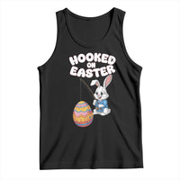 Cute Bunny Fishing Tank Top Hooked for Easter Eggs Funny Holiday