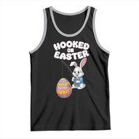 Cute Bunny Fishing Tank Top Hooked for Easter Eggs Funny Holiday