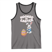 Cute Bunny Fishing Tank Top Hooked for Easter Eggs Funny Holiday