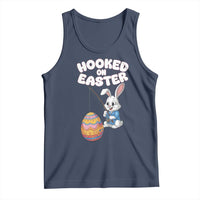 Cute Bunny Fishing Tank Top Hooked for Easter Eggs Funny Holiday