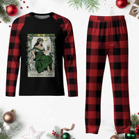 The Sassy Lass Tarot Card Plaid Pajama Set Funny St Patrick's Day - Wonder Print Shop