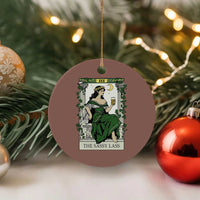 The Sassy Lass Tarot Card Ceramic Ornament Funny St Patrick's Day - Wonder Print Shop