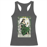 The Sassy Lass Tarot Card Racerback Tank Top Funny St Patrick's Day