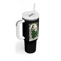 The Sassy Lass Tarot Card Tumbler With Handle Funny St Patrick's Day