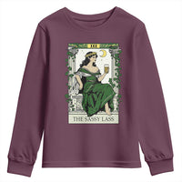 The Sassy Lass Tarot Card Youth Sweatshirt Funny St Patrick's Day