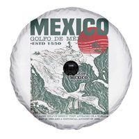 Gulf of Mexico Estd 1550 Spare Tire Cover Golfo De Mexico Historic Map Retro Graphic