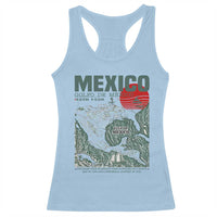 Gulf of Mexico Estd 1550 Racerback Tank Top Golfo De Mexico Historic Map Retro Graphic