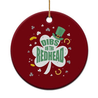 Funny Irish St Patricks Day Ceramic Ornament Prone To Shenanigans - Wonder Print Shop