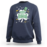 Funny Irish St Patricks Day Sweatshirt Prone To Shenanigans