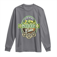 Mccockin Cider Long Sleeve Shirt Funny St Patrick's Day