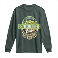 Mccockin Cider Long Sleeve Shirt Funny St Patrick's Day