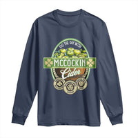 Mccockin Cider Long Sleeve Shirt Funny St Patrick's Day