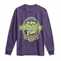 Mccockin Cider Long Sleeve Shirt Funny St Patrick's Day