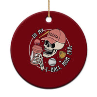 In My T-Ball Mom Era Skeleton Ceramic Ornament Baseball Mother's Day - Wonder Print Shop