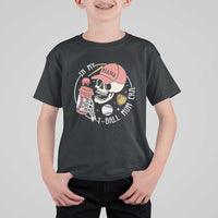 In My T-Ball Mom Era Skeleton T Shirt For Kid Baseball Mother's Day TS02