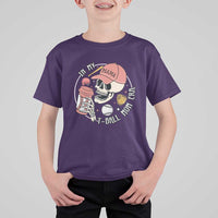 In My T-Ball Mom Era Skeleton T Shirt For Kid Baseball Mother's Day TS02
