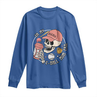 In My T-Ball Mom Era Skeleton Long Sleeve Shirt Baseball Mother's Day TS02