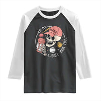 In My T-Ball Mom Era Skeleton Raglan Shirt Baseball Mother's Day TS02