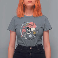 In My T-Ball Mom Era Skeleton T Shirt For Women Baseball Mother's Day TS02