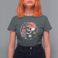 In My T-Ball Mom Era Skeleton T Shirt For Women Baseball Mother's Day TS02