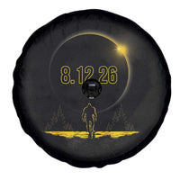 Bigfoot August 12 2026 Total Solar Eclipse Spare Tire Cover Totality Sasquatch Cryptid Stargazer Memorabilia
