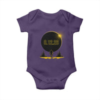 Bigfoot August 12 2026 Total Solar Eclipse Baby Onesie Totality Sasquatch Cryptid Stargazer Memorabilia